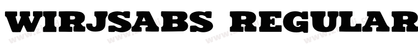 wirjsabs Regular字体转换